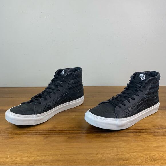 Vans Sk8-Hi Perforated Leather Womens Sneaker - Picture 3 of 9